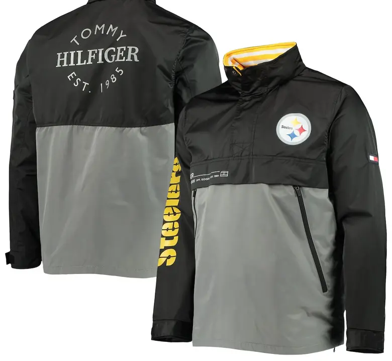 Tommy Hilfiger Pittsburgh Steelers Windbreaker Men's Jacket | eBay
